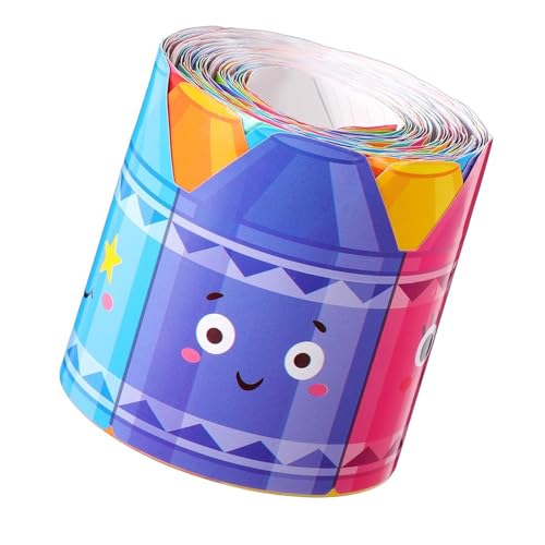 32 8ft Bleistiftmuster Grenzverkleidung Wandaufkleber Für Chalkboard Notizen Dekoration Bulletin Board Grenzverkleidung Papier Tafel Tafel von ZHGFXIN