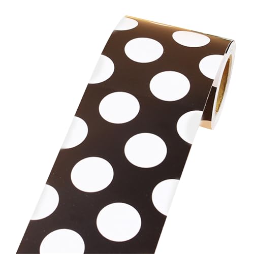 32ft Weiße Schwarze Punkte Grenzverkleidung Für Bulletin Board Hinweis Klassenzimmer Tafel Dekoration Border Dekorative Trim Transportieren von ZHGFXIN