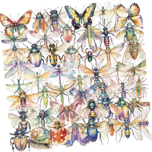 50 Blätter Aquarellaufkleber Belohnung Dekoratives Label Sammelalbum Gepäck Für Laptop Graffiti Belohnung Scrapbook Insekt 50 Blätter Aquarellaufkleber Belohnung Dekoratives Label Sammelalbum Gepäck Für Laptop Graffiti Belohnung Scrapbook Insekt von ZHGFXIN