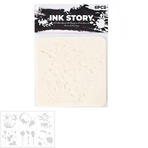 6 PCS Tinten Punkte Schablonen Kunst Und Handwerkliche Dekorative Vorlage Für Kinder Bilden Bildungsaktivitäten Und Home Decoration Haustier Vorlagen Tintenpunkte Malerei von ZHGFXIN