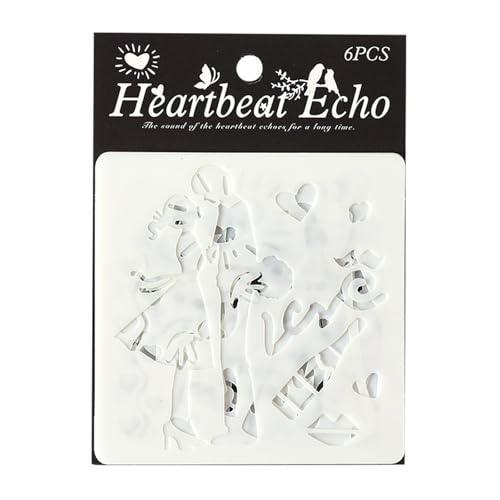 6 PCs Herzzeichnungsvorlagen Haustierpaar Schablonenmalereien Für Schulprojekte Und Kreatives Journaling Pet Hollow Out Malvorlage Zeichnung 6 PCs Herzzeichnungsvorlagen Haustierpaar Schablonenmalereien Für Schulprojekte Und Kreatives Journaling Pet Hollow Out Malvorlage Zeichnung von ZHGFXIN