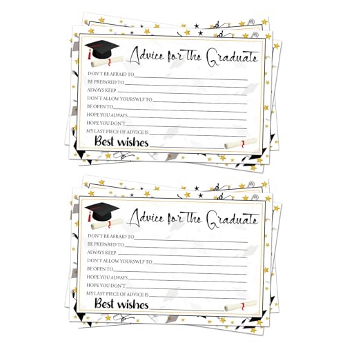 6PCS Abschlussberatungskarten 6x4inch Karte Für Die Graduiertenschule Oder College Party Game Decoration Supply Reating Cards von ZHGFXIN