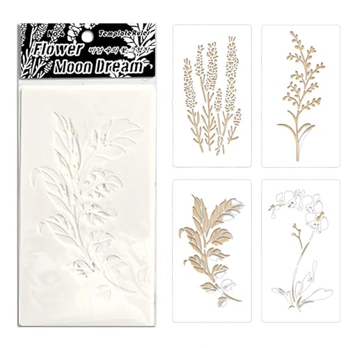 Blumenblattschablonen Wiederverwendbare Kunsthandwerksvorlagen Für Malerei Und Unterrichtsaktivitäten Blätter Zeichnen Vorlagen Blumenmalereien von ZHGFXIN