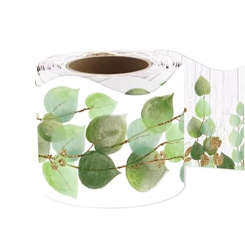 Die Geschnittenen Borderblätter Blätter Bulletin Brettverkleidung Back School Dekorationen Sterben Geschnittenes Klassenzimmer Zweiseitig Gedruckt von ZHGFXIN