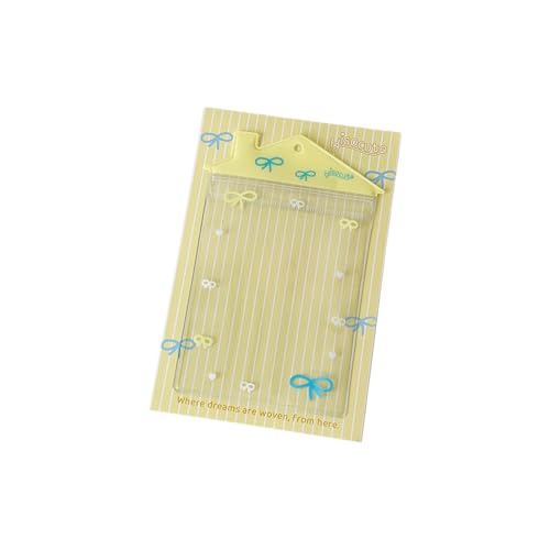 Hausform Karten Aufbewahrungskoffer Für Puppengestopfte Tierkarten Wasserfeste Klare PVC Organisatorhülse Kompaktküste von ZHGFXIN
