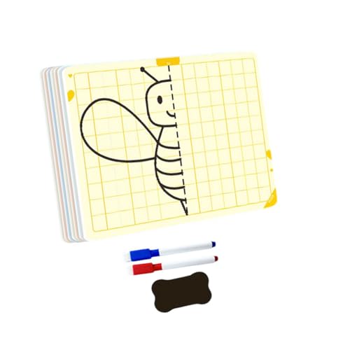 Kinder Symmetrisches Zeichnungslernsatz Mit Raster Zeichenbrett Und Löschbarem Marker Für Vorschulkinder Symmetrie Handwerkssatz Kinder Symmetrisches Zeichnungslernsatz Mit Raster Zeichenbrett Und Löschbarem Marker Für Vorschulkinder Symmetrie Handwerkssatz von ZHGFXIN