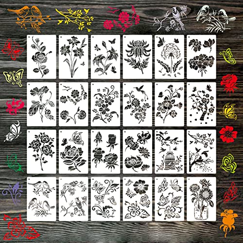 Kunstzeichnung Schablonen Kit Wiederverwendbare Haustier Vorlagen Hohlige Für Kinder Studenten Bastelwand Für Kinder Mädchen Jungen Erwachsene Formen Kit Und Tragen Fall Canvas Groß von ZHGFXIN