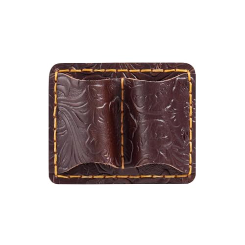 Notebook Leder Stift Cliphalter Bleistift Mit Pocket Doppel Slot Für Journalplaner von ZHGFXIN