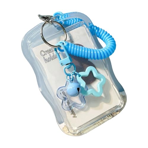 Star Charm Card Mit Federketten Kredithülsen Klare Wasserfeste Ärmel Klarer Protectors Star Card Sleeve von ZHGFXIN