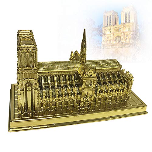 ZHHID Architekturmodell, Wohnkultur, Andenken Statuen, Notre Dame de Paris, Kleine Vorbildliche Statue-Miniatur, Stadt-Andenken und Geschenke, Polyresin von ZHHID
