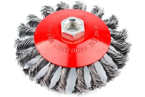 ZHHR UnkrautbüRste Freischneider, Profi UnkrautbüRste FüR Freischneidermit 25,4mm Bohrung, DrahtbüRste Freischneider, Unkraut Effektiv Entfernen, Anwendbar Auf Rasentrimmer,Motorsense Benzin von ZHHR