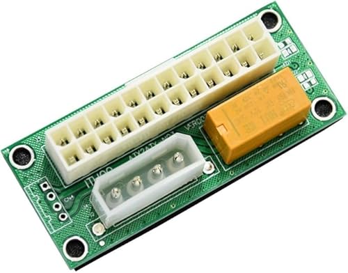 ZHHSUNY Netzteiladapter (ATX 24-polig auf Molex 4-polig) und Daisy Chain Connector-Ethereum Mining ETH Rig Dual Netzteil von ZHHSUNY