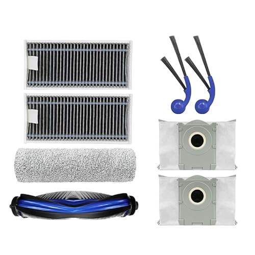8 x Seitenbürste/Filter/Staubbeutel/Tuchrollenbürste, kompatibel mit Yeedi M14 Plus ECOVACS T80 T80 Pro Roboter-Staubsaugerzubehör 8 x Seitenbürste/Filter/Staubbeutel/Tuchrollenbürste, kompatibel mit Yeedi M14 Plus ECOVACS T80 T80 Pro Roboter-Staubsaugerzubehör von ZHICHENG