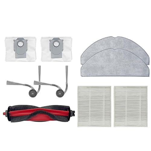 9 x Hauptbürste/Seitenbürste/Wischtuch/Filter/Staubbeutel kompatibel mit Roborock / Q7 M5 / Q7 TF / Q7 TF+ / Q7 M5+ / Roboter-Staubsauger-Ersatzteile (9-teilige Kombination) von ZHICHENG