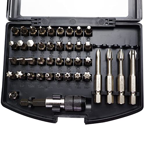 ZHIDA 42-teiliges Schraubendreher-Set Mit Security Torx, Hex, Phillips Und Robertson Einsätzen ZHIDA 42-teiliges Schraubendreher-Set Mit Security Torx, Hex, Phillips Und Robertson Einsätzen von ZHIDA