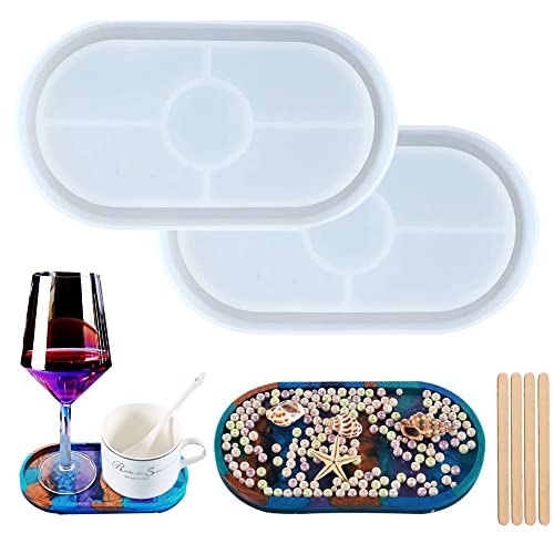 ZHIQIN Untersetzer Silikonformen Epoxidharz 2 Stück Silikonform Untersetzer Resin Silikonform Resin Mold Gießformen für Resin Art Formen Untersetzer Tee Tablett DIY Basteln Haus Dekoration ZHIQIN Untersetzer Silikonformen Epoxidharz 2 Stück Silikonform Untersetzer Resin Silikonform Resin Mold Gießformen für Resin Art Formen Untersetzer Tee Tablett DIY Basteln Haus Dekoration von ZHIQIN