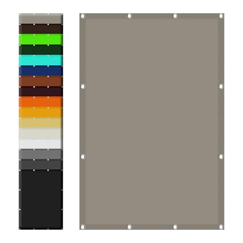 Sonnensegel Nach Maß mit Ösen 1.4 x 2.3 m Wasserdicht 98% UV Schutz Beschattungsnetz mit Ösen Seil PES Polyester UV Schutz Ohne Bohren für Garten Balkon & Terrasse, Taupe Sonnensegel Nach Maß mit Ösen 1.4 x 2.3 m Wasserdicht 98% UV Schutz Beschattungsnetz mit Ösen Seil PES Polyester UV Schutz Ohne Bohren für Garten Balkon & Terrasse, Taupe von ZHIQXUE