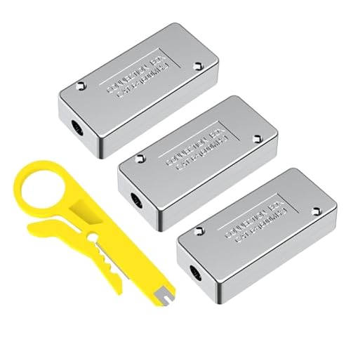 Verbindungsmodul Cat 7 und Cat 6A KabelVerbinder POE Geschirmt Connection Box für Reparieren Verlängern von Netzwerkkabel Verlegekabel(3PCS) von ZHITING