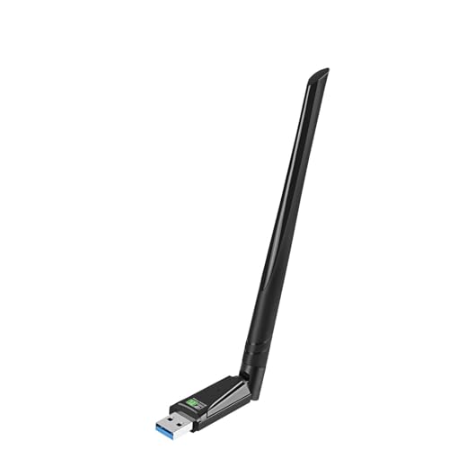 WLAN Bluetooth Stick für PC, 2 in 1 WiFi Stick Und Bluetooth Adapter, 900Mbps WiFi Dongle Dual Band 2.4GHz/5GHz mit 5DBI Antenne, Bluetooth 5.3 Adapter für Pc/Desktop mit Windows 11/10 von ZHITING