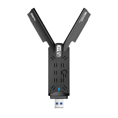 WiFi 6E USB WLAN Stick für PC,AXE5400 WLAN Adapter für PC,Tri-Band 6GHz / 5GHz / 2,4GHz WLAN Antenne,WLAN Empfänger,WiFi 6 Dongle, WPA3-Verschlüsselung, MU-MIMO, NUR für Windows 11/10 WiFi 6E USB WLAN Stick für PC,AXE5400 WLAN Adapter für PC,Tri-Band 6GHz / 5GHz / 2,4GHz WLAN Antenne,WLAN Empfänger,WiFi 6 Dongle, WPA3-Verschlüsselung, MU-MIMO, NUR für Windows 11/10 von ZHITING