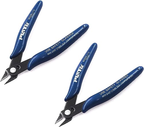 ZHITING 2 Stücke Mini Drahtschneider Mini-Kabelschneider Electronic Super Knips Elektrische Schneidzange schneidzangen multifunktionale Drahtschneider abgewinkelter Schneide,für Schmuckherstellung von ZHITING