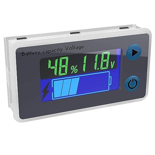 ZHITING Battery Capacity Monitor，Battery Capacity Indicator，10-100V Digital Battery Capacity Tester,Percentage level voltage temperature monitoring tester von ZHITING