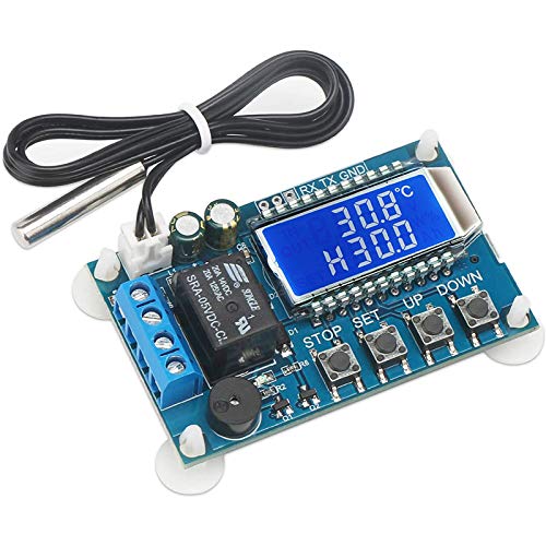 ZHITING Electronic Thermostat Controller Board DC 6-30 V Digital Temperature Regler Thermo Temperaturschalter mit wasserdichter Sensor Sonde von ZHITING