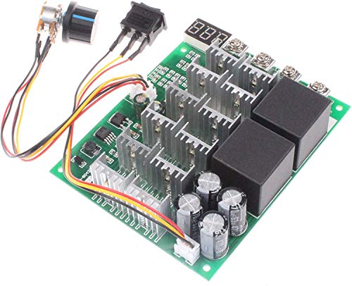 RUIZHI PWM-Motordrehzahlregler 60A - DC 10-55V 12V 24V 36V 48V Digitalanzeige 100A Maximaler Bürsten-DC-Motorregler - Dritter Gang Vorwärts-Rückwärts-Stopp von RUIZHI