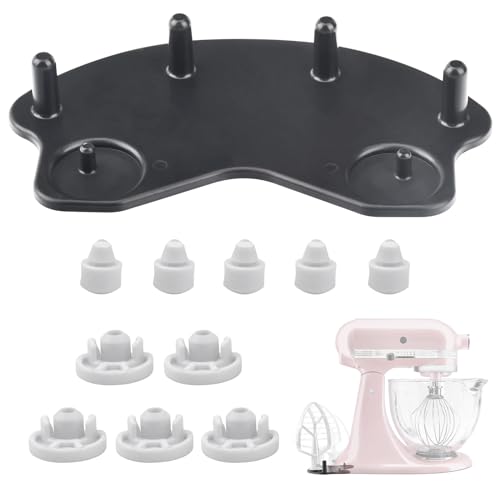 ZHIXING Standmixer-Aufsatzhalter, kompatibel mit Kitchenaid Mixer und KitchenAid Flachschlägel, Küchenzubehör-Organizer, Zubehör zur Aufbewahrung von Knethaken, Flach- und Flexkantenschlägel von ZHIXING