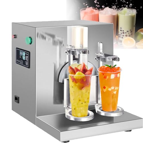 120-W-Milchtee-Shaker Mit 400 U/Min, Intelligentes Digitales Bedienfeld FüR Bubble Tea, Boba, Kaffee Und Milchcocktails von ZHIXUMM