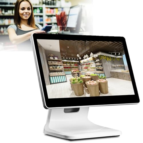 15-Zoll-Pos-Touchscreen-Monitor, Kasse Mit Umfangreichen Schnittstellen Und Kundendisplay, Komplettkasse Mit Touchscreen FüR GeschäFte von ZHIXUMM