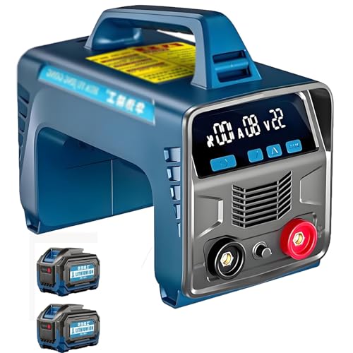 160-A-Kondensator-Akku-PunktschweißGeräT, 2 X 6000-Mah-Akku-Led-Display, Digitales Igbt-Inverter-SchweißGeräT (26 X 24 X 16 Cm) von ZHIXUMM