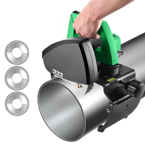 Elektrische Automatische Rohrschneidemaschine, Hochleistungs-Rohrschneider, Rohrschneidemaschine Von 0,6 Bis 15,7 Zoll, Einstellbare Geschwindigkeit Und Durchmesser (2900 U/Min), FüR SanitäR,ZD400 von ZHIXUMM