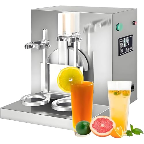 Milchtee-Shaker, 0–120 S Einstellbarer Milchtee-Shake-Mixer, 400 U/Min SchüTtelmaschine, 350 Ml – 1000 Ml GeträNkemixer, Bubble Boba, Kaffee, Milchcocktail von ZHIXUMM