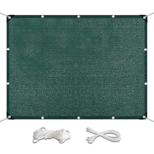 ZHIYIN Sichtschutz Balkon Ohne Bohren 60x380cm, Blickdichte Wasserfest Windfest Balcony Privacy mit Ösen Kabelbinder Und Kordel Schattierungsnetz für Balkongeländer, Dunkelgrün ZHIYIN Sichtschutz Balkon Ohne Bohren 60x380cm, Blickdichte Wasserfest Windfest Balcony Privacy mit Ösen Kabelbinder Und Kordel Schattierungsnetz für Balkongeländer, Dunkelgrün von ZHIYIN