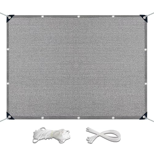 ZHIYIN Sichtschutz Netz 140x340cm, Blickdichte Wasserdicht Windschutz Sichtschutznetz 160g/m² HDPE Sonnensegel Aufrollbar für Den Gartenzaun, Anthrazit von ZHIYIN