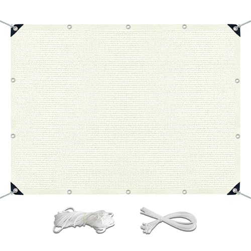 ZHIYIN Zaunblende Windschutznetz 100x180cm, Reißfest Wasserdurchlässig Sichtschutz Balkon Seitenwand Ohne Bohren Sonnensegel Rechteckig für Sportplatz Gelände, Off-White ZHIYIN Zaunblende Windschutznetz 100x180cm, Reißfest Wasserdurchlässig Sichtschutz Balkon Seitenwand Ohne Bohren Sonnensegel Rechteckig für Sportplatz Gelände, Off-White von ZHIYIN