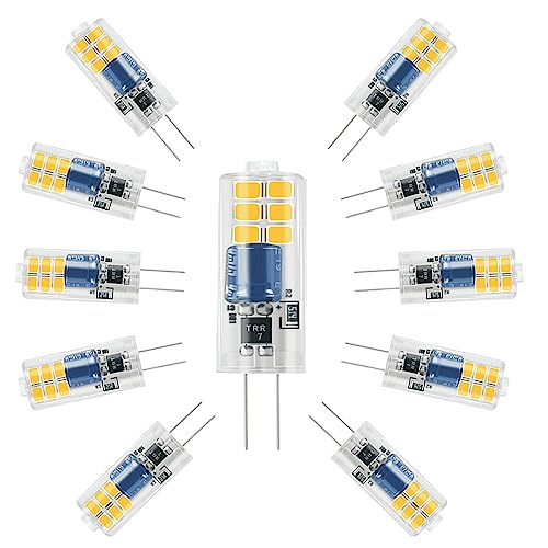 ZHIYUE 10er G4 2W LED Glühbirnen AC220-240V Nicht dimmbar Ersetzen G4 20W Halogenbirne,Bi-Pin G4 Sockel JC Typ Verwendet für Wohnzimmer Kronleuchter, Wandlampen, Küchenbeleuchtung ZHIYUE 10er G4 2W LED Glühbirnen AC220-240V Nicht dimmbar Ersetzen G4 20W Halogenbirne,Bi-Pin G4 Sockel JC Typ Verwendet für Wohnzimmer Kronleuchter, Wandlampen, Küchenbeleuchtung von ZHIYUE