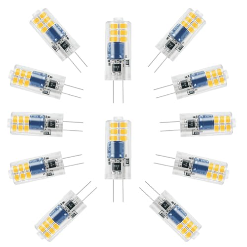 ZHIYUE 12er G4 2W LED Glühbirnen AC220-240V Nicht dimmbar Ersetzen G4 20W Halogenbirne,Bi-Pin G4 Sockel JC Typ Verwendet für Wohnzimmer Kronleuchter, Wandlampen, Küchenbeleuchtung ZHIYUE 12er G4 2W LED Glühbirnen AC220-240V Nicht dimmbar Ersetzen G4 20W Halogenbirne,Bi-Pin G4 Sockel JC Typ Verwendet für Wohnzimmer Kronleuchter, Wandlampen, Küchenbeleuchtung von ZHIYUE