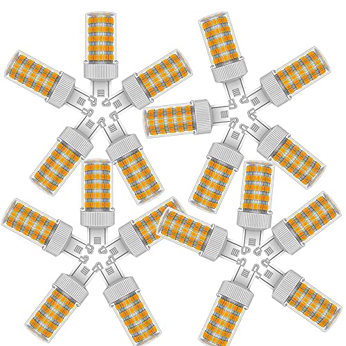 ZHIYUE 20 Stück G9 10W LED Birne Äquivalente Halogenbirnen 100W G9 1000LM Energiesparlampen G9 Sockel Led Lampe AC 220-240V Nicht Dimmbar Warmweiß 3000K G9 Kapselbirne von ZHIYUE