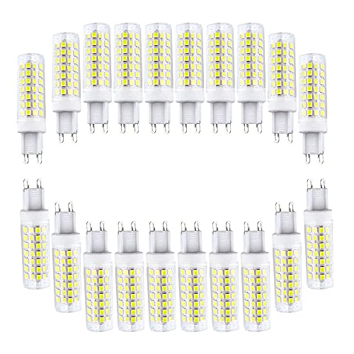 ZHIYUE 20er LED-Lampen G9 9W gleichwertige Halogenlampen 80W G9 800LM Energiesparlampen Lampenfassung G9 LED Lampe AC 220-240V Nicht Dimmbar Kaltweiß 6000K G9 Kapsel ZHIYUE 20er LED-Lampen G9 9W gleichwertige Halogenlampen 80W G9 800LM Energiesparlampen Lampenfassung G9 LED Lampe AC 220-240V Nicht Dimmbar Kaltweiß 6000K G9 Kapsel von ZHIYUE