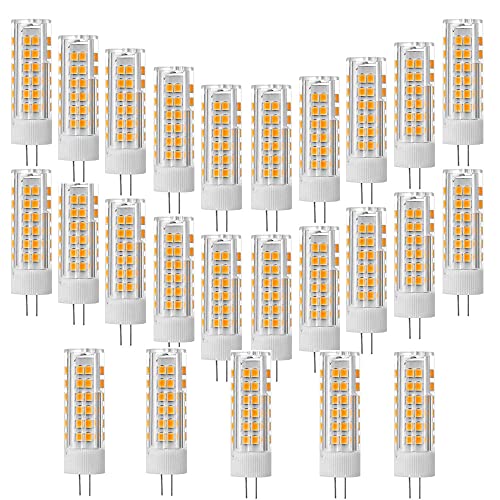 ZHIYUE 25er G4 7W LED Glühbirnen Warmweiß 3000k 700 Lumen AC220-240V Nicht dimmbar Ersetzen G4 70w Halogenbirne, 360° Beam Bi-Pin G4 Sockel JC Typ,Wohnzimmer Kronleuchter,Wandleuchten,Küche von ZHIYUE