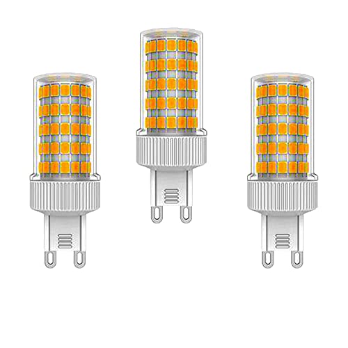 ZHIYUE 3 Stück G9 10W LED Birne Äquivalente Halogenbirnen 100W G9 1000LM Energiesparlampen G9 Sockel Led Lampe AC 220-240V Nicht Dimmbar Warmweiß 3000K G9 Kapselbirne von ZHIYUE