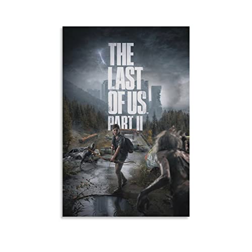 ZHIZAO Filmposter "The Last of Us", Ästhetik für Raummalerei, Leinwand, Wandkunst, 50 x 75 cm von ZHIZAO