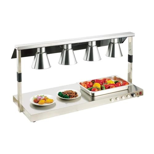 ZHJOPP Gewerbliche Lebensmittel-Wärmelampe, Buffet-Heizer, Edelstahl-Heißlampe für Restaurantküchen, Pizza-Wärmetisch von ZHJOPP
