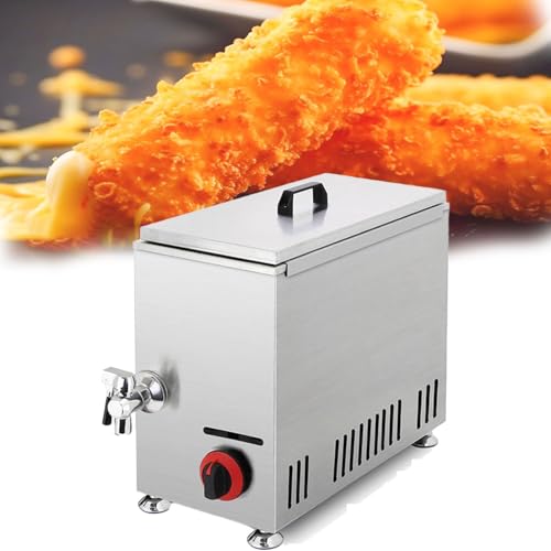ZHJOPP Kommerzielle elektrische Fritteuse, Mais-Käse-Hot-Dog-Fritteuse, 25-Liter-Fritteuse mit großer Kapazität, einstellbare Temperatur von 60-200 °C, verwendet in der Snackstraße () von ZHJOPP