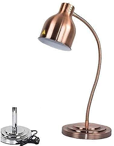 ZHJOPP Restaurant Wärmelampe, tragbar, Küchen-Schneidestation, Buffet-Essen Heizgerät, Display-Heiz- und Frische-Lampe für Catering-Events (Bronze Single Head) von ZHJOPP