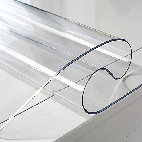 GSPURS Glasklar Folie PVC Tischabdeckung Tischfolie Transparent Tischdecke Kunststoff Schutzfolie Tischschoner Tischschutzfolie Für Küche Restauran1mm(Size: 30x200cm/12x79in) von ZHJSHOU
