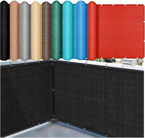 ZHJSHOU Schattierungsnetz mit Ösen Schwarz– 90% UV Schutz Sonnenschutznetz für Gewächshaus, Balkon Sichtschutz & Terrasse – HDPE Luftdurchlaessig Schattennetz 7mx14m von ZHJSHOU