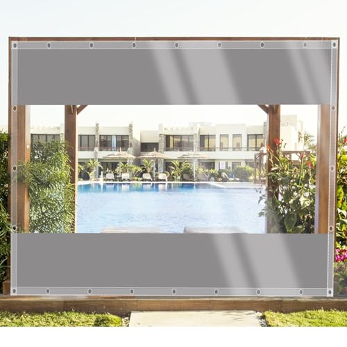 ZHUSHOU Abdeckplane Wasserdicht Transparent Plane mit ösen 2.4x2.5m,Anpassbar Abdeckplanen Tarp für Pflanzenisolierung,Möbel staubdicht,Regenschutz terrasse,pavillon,gartenzaun von ZHJSHOU